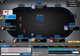 888 Poker Table
